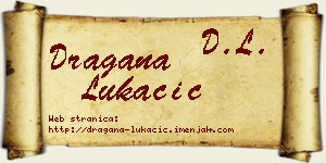 Dragana Lukačić vizit kartica